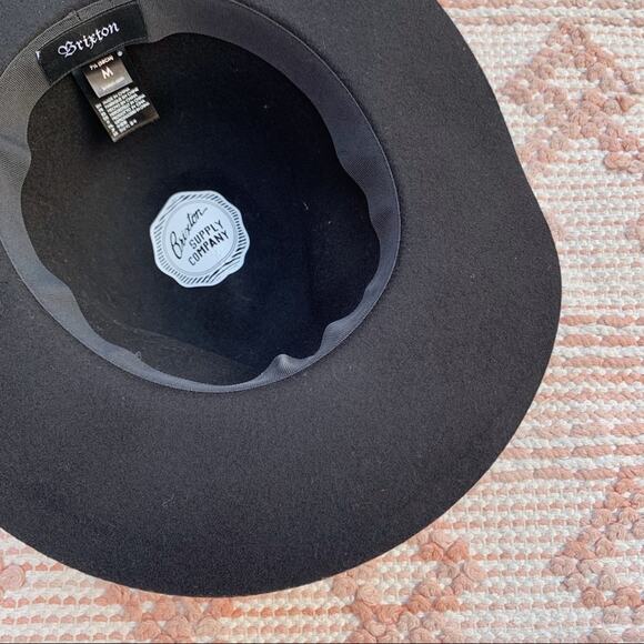 Black Brixton 100% Wool Hat M 7.25 (58 cm) - Picture 8 of 10